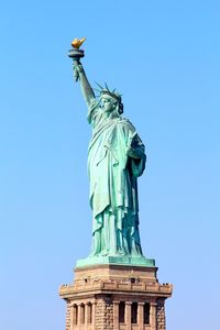 Low angle view of statue