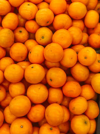 Full frame shot of oranges