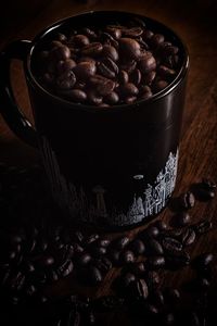 Close-up of coffee beans