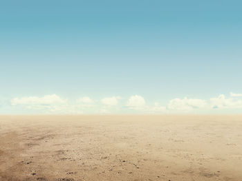 Scenic view of desert against sky