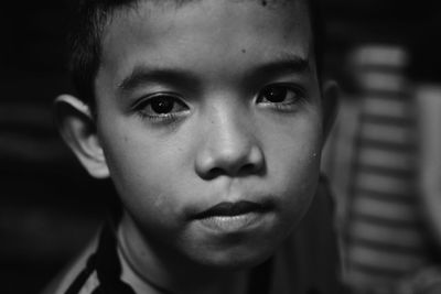 Close-up portrait of boy