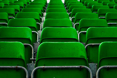 Full frame shot of chairs