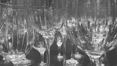 Close-up of wine glass on table