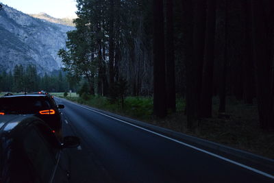 Road passing through landscape