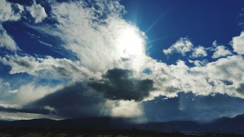 Low angle view of clouds in sky