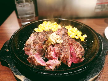 Close-up of food in plate