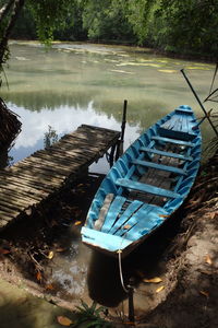 Boats in river