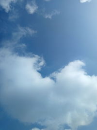 Low angle view of clouds in sky