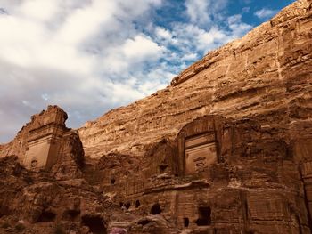 Panoramic view of petra city at amman, jordan