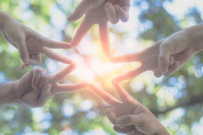 Close-up of hands