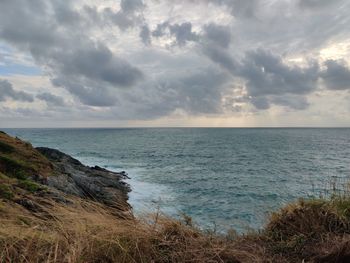 Scenic view of sea against sky