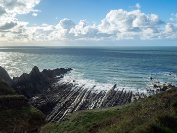 Scenic view of sea against sky