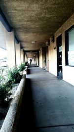 Empty corridor of building