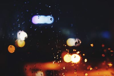 Close-up of water drops on airplane