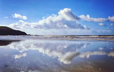 Scenic view of sea against sky