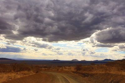 Scenic view of landscape against sky