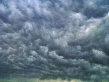 Low angle view of storm clouds in sky