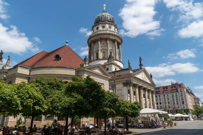 Gendarmenmarkt square, ensemble including the berlin concert hall and the french and german churches