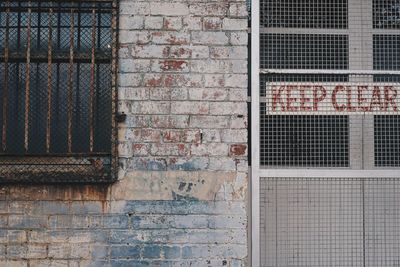 Full frame shot of weathered wall