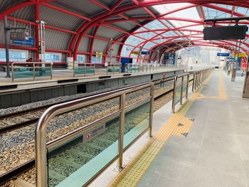 Railroad station platform