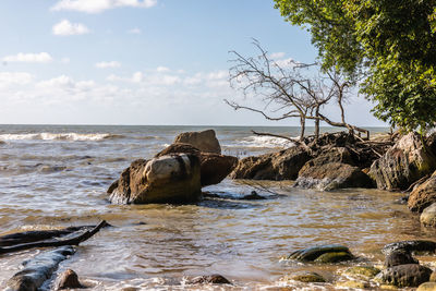 Scenic view of sea against sky