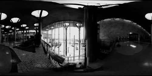 View of train on road