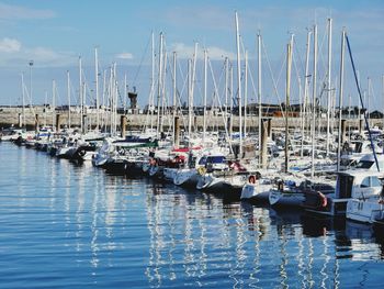 Marina reflections. st malo. 