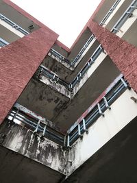 Low angle view of building against clear sky