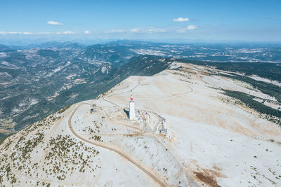 Aerial view of landscape against sky