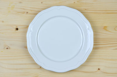 Directly above shot of empty coffee on table