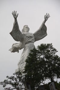 Low angle view of statue