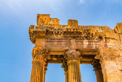 Baalbek temple complex located in the bekaa valley lebanon