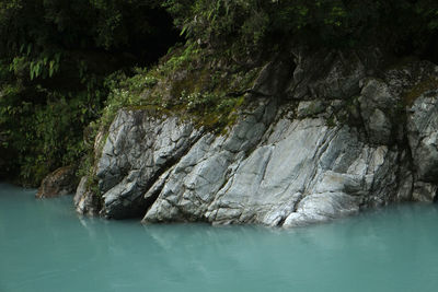 Rock formations in sea