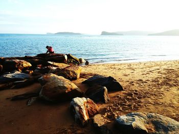 Scenic view of sea against sky