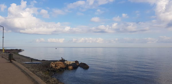 Panoramic view of sea against sky