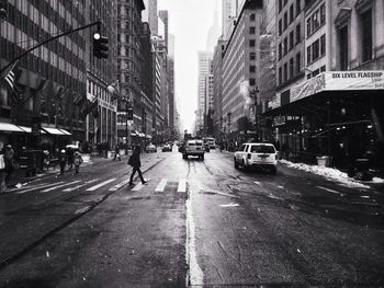 Traffic on city street