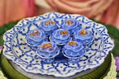 Close-up of cake on table