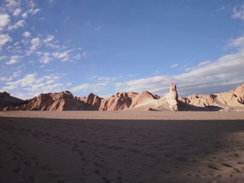Rock formations in desert