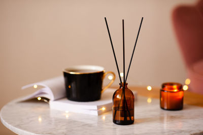 Close-up of drink on table