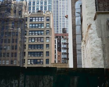 Low angle view of buildings in city