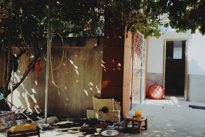 Interior of abandoned house