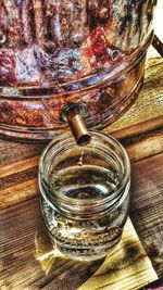 Close-up of food on table