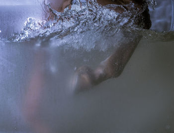 Woman in water