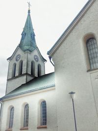 Exterior of cathedral against clear sky