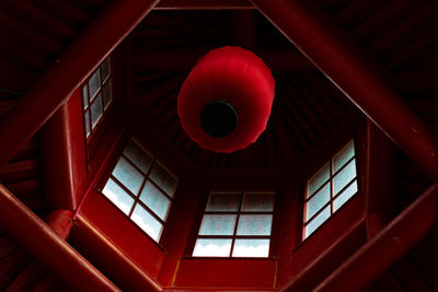 Low angle view of ceiling of building