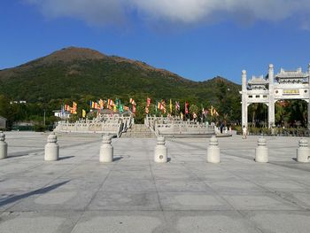 Group of people in front of building