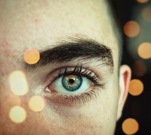 Close-up portrait of human eye