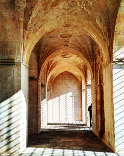 Corridor of historic building