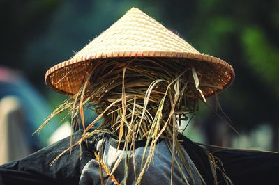 Close-up of scarecrow