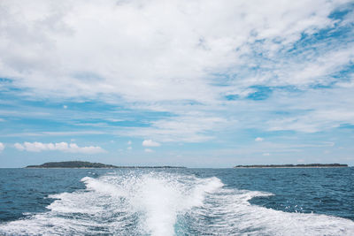 Scenic view of sea against sky